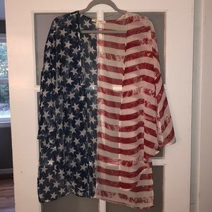 American flag wrap/shaw